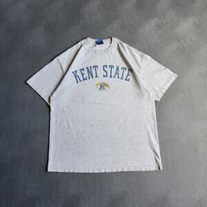 Y2K Kent State University Grey Shirt Large